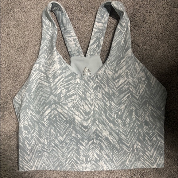 RBX Tops - Sporty Patterned Tank Top/ Sports Bra